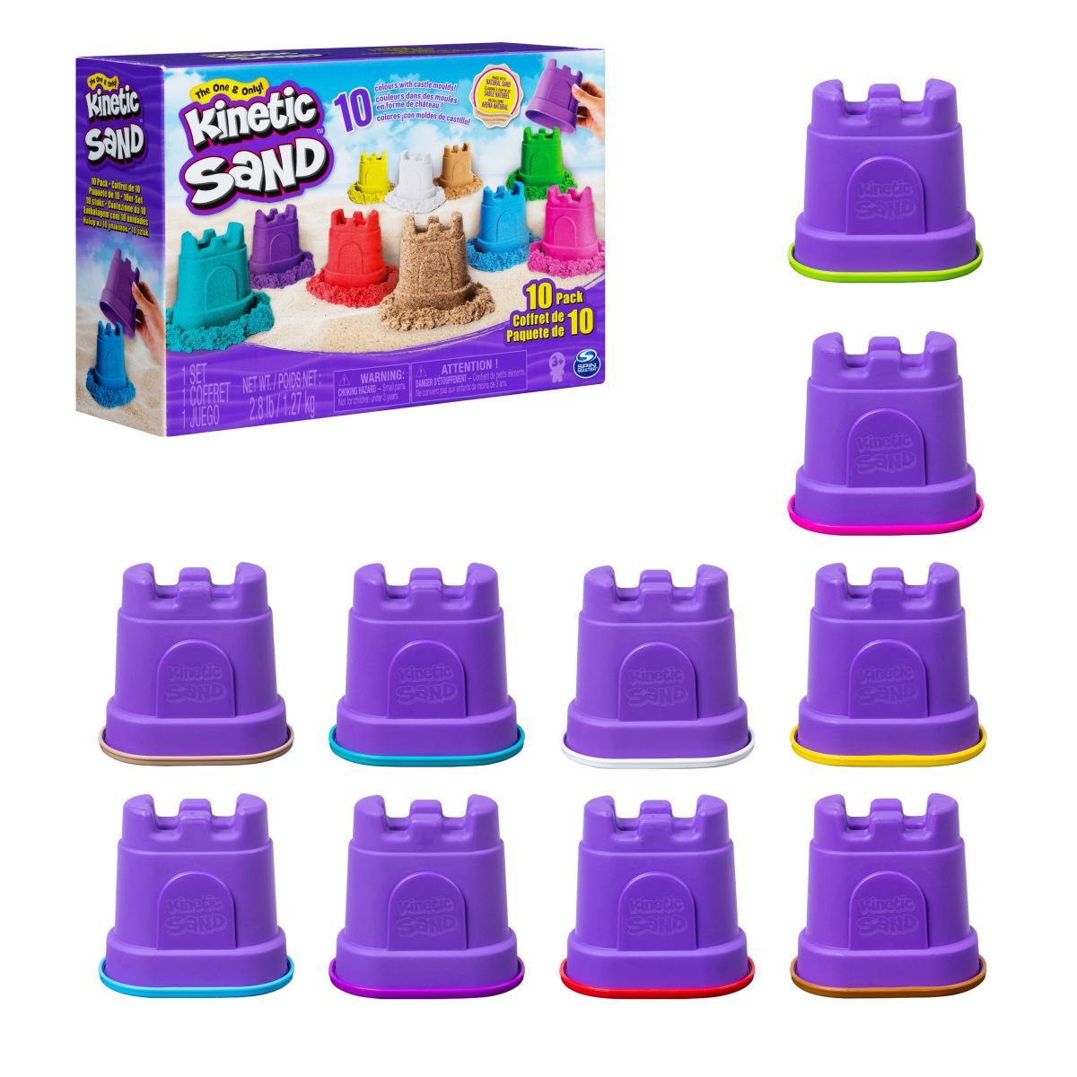 Pack 10 Mini Castillos Arena Magica Kinetic Sand